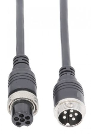 Hikvision AE-MC0605-12 Mobil rögzítő hosszabító kábel; 12 m; 6 pin aviation kerek