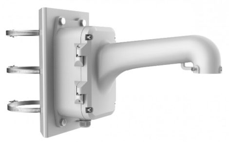 Hikvision DS-1604ZJ-box-pole Kültéri fali tartó 5 speed dómhoz; kötődobozzal; oszlopkonzollal; 100-200 mm átmérőig