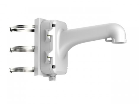 Hikvision DS-1604ZJ-pole Kültéri fali tartó 5 speed dómhoz; oszlopkonzollal; 67-127 mm átmérőhöz