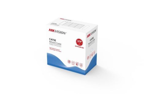 Hikvision DS-1LN5EO-UU/E U/UTP fali kábel; cat5e; 305 fm; dobozos kiszerelés; 0,5 mm rézmag; fekete