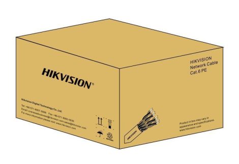 Hikvision DS-1LN6OPSPE/Black 305m F/UTP kábel; cat6; 305 fm; 0,565 mm rézmag; PE köpeny; 23AWG; fekete
