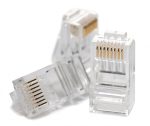   Hikvision DS-1M5EUA-15U/100PCS RJ45 csatlakozó; UTP fali kábelre (tömör); cat5e; önkioltó UL94V-2; 100 db/doboz; 8P8C