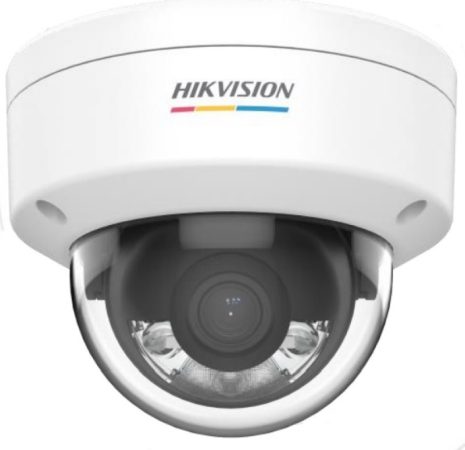 Hikvision DS-2CD1127G0-LUF (4mm)(D) 2 MP fix ColorVu IP dómkamera; láthatófény; beépített mikrofon
