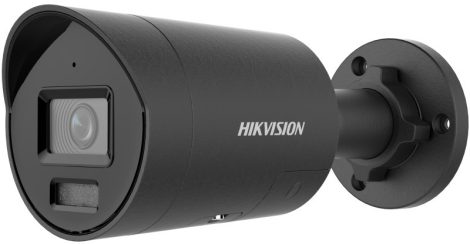 Hikvision DS-2CD2087G2H-LIU/SL-B (2.8mm) 8 MP WDR fix ColorVu IP csőkamera; IR/láthatófény; beépített mikrofon; fény- és hangriasztás; fekete