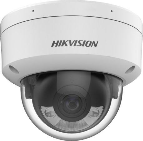 Hikvision DS-2CD2143G2-LSU (2.8mm) 4 MP ColorVu WDR fix IP dómkamera; láthatófény; beépített mikrofon; hang I/O; riasztás I/O