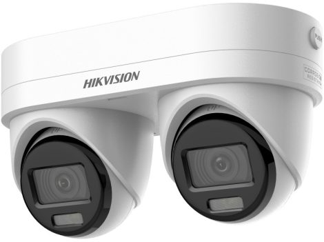 Hikvision DS-2CD2346G3D-IZ2UY/SL(2.8/4mm 4 MP AcuSense IP dual-lens turret kamera; beépített mikrofon; fény-/hangriasztás; NEMA 4X