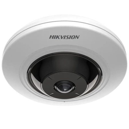 Hikvision DS-2CD2955G0-ISU (1.05mm) 5 MP WDR mini IR IP fisheye kamera 180° látószöggel; hang I/O; riasztás I/O
