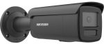  Hikvision DS-2CD2T46G2H-IS2U/SL-B(2.8)eF 4 MP AcuSense WDR fix EXIR IP csőkamera; mikrofon;fény-/hangriasztás; riasztás I/O; hang I/O; fekete
