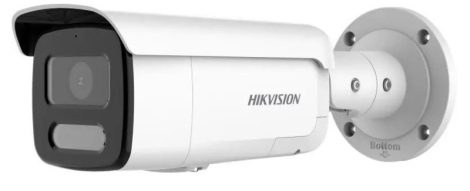 Hikvision DS-2CD2T47G2H-LISU/SL(2.8)(eF) 4 MP WDR fix ColorVu IP csőkamera; IR/láthatófény; fény- és hangriasztás; beépített mikrofon