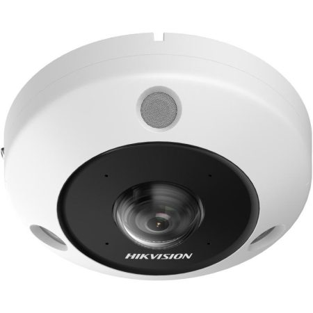 Hikvision DS-2CD6365G1-IVS (1.16mm) 6 MP 360° vandálbiztos IR Smart IP fisheye kamera; hang I/O; riasztás I/O; mikrofon/hangszóró