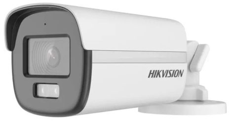 Hikvision DS-2CE12DF0T-LFS (2.8mm) 2 MP ColorVu fix THD csőkamera; IR/láthatófény; TVI/AHD/CVI/CVBS kimenet; beépített mikrofon