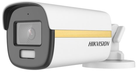 Hikvision DS-2CE12DF3T-FS (2.8mm) 2 MP ColorVu THD WDR fix csőkamera; fény riasztás; mikrofon