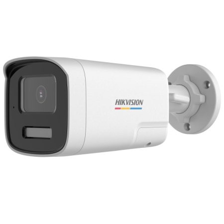 Hikvision DS-2CE12DF3T-LXTS (2.8mm) 2 MP ColorVu fix THD csőkamera; IR/láthatófény; kétirányú audio; hang és fényriasztás