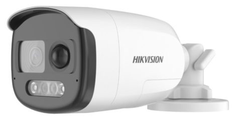 Hikvision DS-2CE12DF3T-PIRXOS (2.8mm) 2 MP ColorVu THD WDR fix csőkamera; villogó fény és hang riasztás; mikrofon; PIR