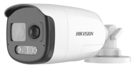 Hikvision DS-2CE12DF3T-PIRXOS (3.6mm) 2 MP ColorVu THD WDR fix csőkamera; villogó fény és hang riasztás; mikrofon; PIR