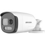   Hikvision DS-2CE12KF3T-PIRXO (2.8mm) 5 MP ColorVu THD WDR fix csőkamera; villogó fény és hang riasztás; PIR