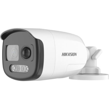 Hikvision DS-2CE12KF3T-PIRXO (3.6mm) 5 MP ColorVu THD WDR fix csőkamera; villogó fény és hang riasztás; PIR