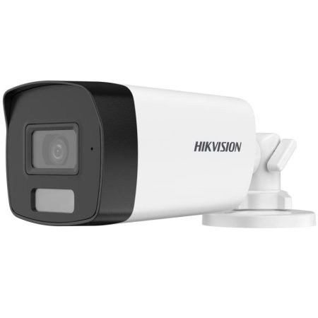 Hikvision DS-2CE17D0T-LFS (2.8mm) 2 MP fix THD turret kamera; IR/láthatófény; TVI/AHD/CVI/CVBS kimenet; beépített mikrofon