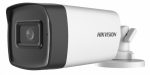   Hikvision DS-2CE17H0T-IT3FS (2.8mm) 5 MP THD fix EXIR csőkamera; OSD menüvel; TVI/AHD/CVI/CVBS kimenet; beépített mikrofon; koax audio