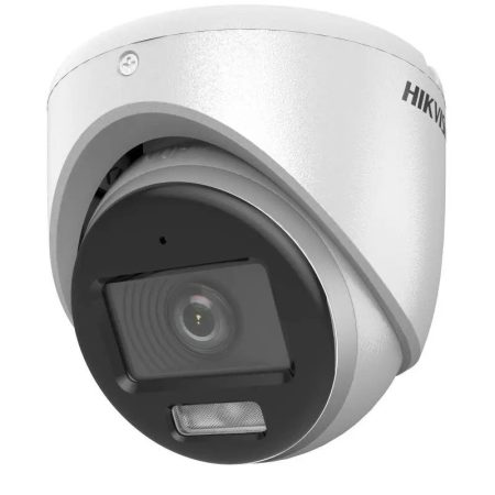 Hikvision DS-2CE70DF0T-LMFS (3.6mm) 2 MP ColorVu fix THD turret kamera; IR/láthatófény; TVI/AHD/CVI/CVBS kimenet; beépített mikrofon