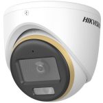   Hikvision DS-2CE70DF3T-LMFS (2.8mm) 2 MP ColorVu fix THD turret kamera; IR/láthatófény; TVI/AHD/CVI/CVBS kimenet; beépített mikrofon