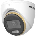   Hikvision DS-2CE70DF3T-LMFS (3.6mm) 2 MP ColorVu fix THD turret kamera; IR/láthatófény; TVI/AHD/CVI/CVBS kimenet; beépített mikrofon