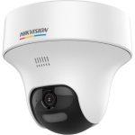   Hikvision DS-2CE70DF3T-PTLXTS (2.8mm) 2 MP ColorVu fix THD PT turret kamera; IR/láthatófény; kétirányú audio; hang és fényriasztás