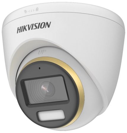 Hikvision DS-2CE72DF3T-FS (2.8mm) 2 MP ColorVu THD WDR fix dómkamera; fény riasztás; mikrofon