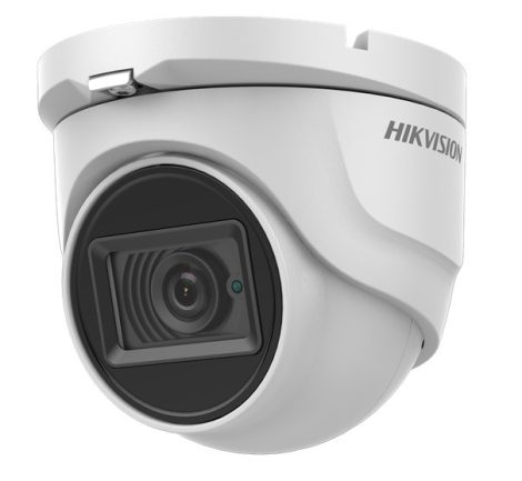 Hikvision DS-2CE76D0T-ITMFS (2.8mm) 2 MP THD fix EXIR turret kamera; TVI/AHD/CVI/CVBS kimenet; beépített mikrofon; koax audio