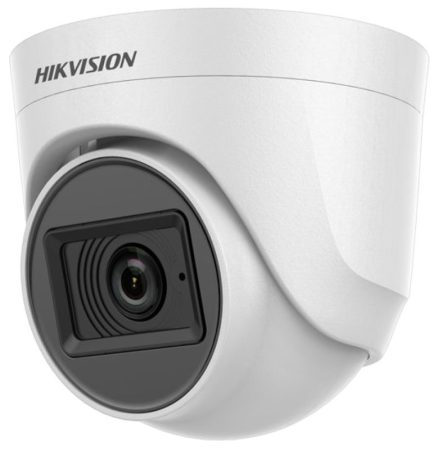 Hikvision DS-2CE76H0T-ITPFS (2.8mm) 5 MP THD fix EXIR turret kamera; TVI/AHD/CVI/CVBS kimenet; mikrofon; koax audio