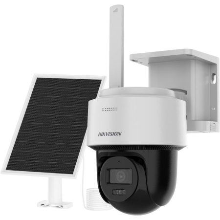 Hikvision DS-2CFSP4/4G (2.8mm) 4 MP IP PT napelemes dómkamera; IR/láthatófény; beépített mikrofon/hangszóró; 4G