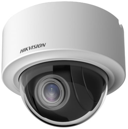 Hikvision DS-2DE3404W-DE (T5) 4 MP mini IP PTZ dómkamera; 4x zoom; hang I/O; riasztás I/O