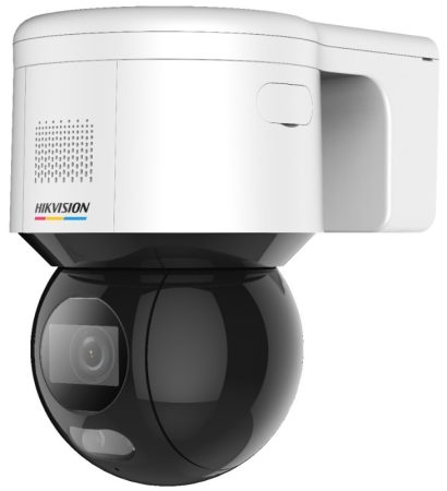 Hikvision DS-2DE3A400BW-DE (F1)(T5) 4 MP ColorVu AcuSense mini IP PT dómkamera; láthatófény; villogó fény/hangriasztás