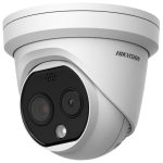   Hikvision DS-2TD1228-2/QA IP hő- (256x192) 90°x65,4° és láthatófény (4 MP) kamera; -20°C-150°C; villogó fény/hangriasztás