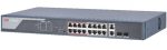   Hikvision DS-3E0318P-E (C) 18 portos PoE switch (225 W); 16 PoE + 2 kombinált uplink port; nem menedzselhető