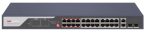   Hikvision DS-3E0326P-E (C) 26 portos PoE switch (370 W); 24 PoE + 2 kombinált uplink port; nem menedzselhető