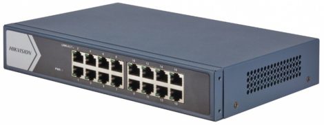 Hikvision DS-3E0516-E (B) 16 portos Gbit switch; nem menedzselhető