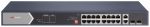   Hikvision DS-3E0520HP-E 20 portos Gbit PoE switch (225 W); 12 PoE+ / 4 HiPoE / 2 RJ45 + 2 SFP uplink port