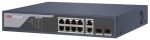   Hikvision DS-3E1310P-SI(V2) 10 portos PoE switch (125 W); 8 PoE + 2 kombinált uplink port; smart menedzselhető