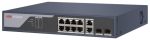   Hikvision DS-3E1310P-SI 10 portos PoE switch (125 W); 8 PoE + 2 kombinált uplink port; smart menedzselhető