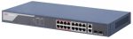   Hikvision DS-3E1318P-SI(new) 18 portos PoE switch (230 W); 16 PoE + 2 kombinált uplink port; smart menedzselhető