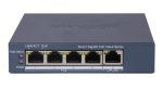   Hikvision DS-3E1505P-EI/M 5 portos PoE switch (45 W); 4 PoE + 1 RJ45 uplink port; menedzselhető