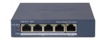   Hikvision DS-3E1505P-EI 5 portos PoE switch (60 W); 4 PoE + 1 RJ45 uplink port; menedzselhető