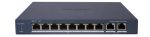   Hikvision DS-3E1510P-EI 10 portos PoE switch (110 W); 8 PoE + 2 RJ45 uplink port; menedzselhető