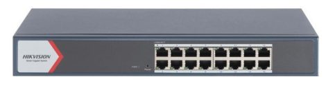 Hikvision DS-3E1516-EI(V3) 16 portos gigabit switch; smart menedzselhető