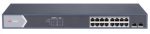   Hikvision DS-3E1518P-SI 18 portos Gbit PoE switch (225 W); 16 PoE + 2 SFP uplink port; smart menedzselhető