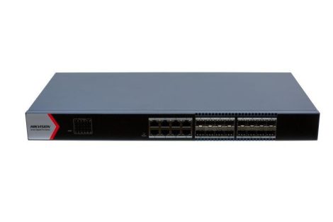 Hikvision DS-3E1524-SI-16F8T 24 portos smart menedzselhető switch; 8 1000M RJ45; 16 1000M SFP