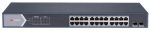   Hikvision DS-3E1526P-SI 26 portos Gbit PoE switch (370 W); 24 PoE + 2 SFP uplink port; smart menedzselhető