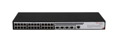 Hikvision DS-3E2528-H 28 portos gigabit switch; 24 port / 4 SFP uplink port; menedzselhető