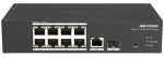   Hikvision DS-3T1310P-SI/HS 10 portos ipari 10/100 PoE switch (110 W); 8 PoE+ / 1 Gbit RJ45 + 1 SFP uplink port; menedzselhető